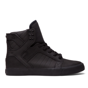 Dámské Kotníkové Boty Supra SKYTOP Černé/Černé | CZ-25322